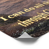 Ich kann alles durch Christ tun Poster (Ecke)