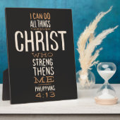Ich kann alles durch Christi Bibelverse tun Fotoplatte (Seite)