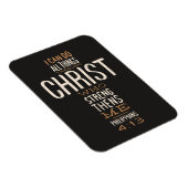 Ich kann alles durch Christi Bibelverse tun Magnet (Rechte Seite)