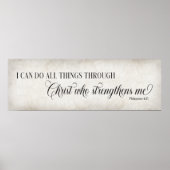 Ich kann alles durch Christi-Mauer-Kunst machen Poster (Vorne)