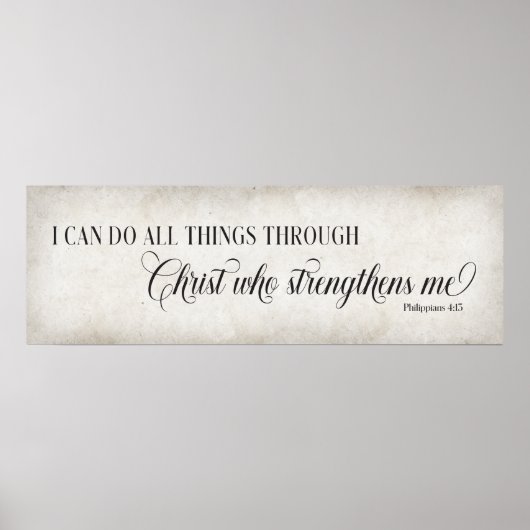 Ich kann alles durch Christi-Mauer-Kunst machen Poster (Vorne)