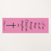 Ich kann alles durch Christliche Schrift tun Yogamatte (Vorderseite (Horizontal))