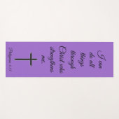 Ich kann alles durch Christliche Schrift tun Yogamatte (Vorderseite (Horizontal))