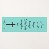 Ich kann alles durch Christliche Schrift tun Yogamatte (Vorderseite (Horizontal))