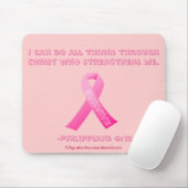 Ich kann alles durch Christlichen Brustkrebs tun Mousepad (Mit Mouse)