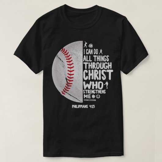 Ich kann alles durch Christus 3 tun T-Shirt (Design vorne)