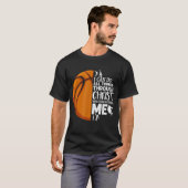 Ich kann alles durch Christus Basketball Christi m T-Shirt (Vorne ganz)