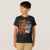 Ich kann alles durch Christus Basketball Christi m T-Shirt (Vorne ganz)