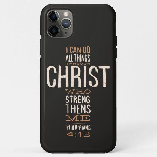 Ich kann alles durch Christus Bibelverse tun Case-Mate iPhone Hülle (Rückseite)