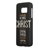 Ich kann alles durch Christus Bibelverse tun Case-Mate Samsung Galaxy Hülle (Rückseite Links)