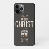 Ich kann alles durch Christus Bibelverse tun iPhone Hülle (Rückseite)