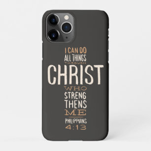 Ich kann alles durch Christus Bibelverse tun iPhone 11Pro Hülle