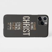 Ich kann alles durch Christus Bibelverse tun iPhone Hülle (Rückseite (Horizontal))