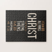 Ich kann alles durch Christus Bibelverse tun Puzzle (Horizontal)