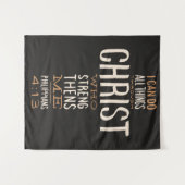 Ich kann alles durch Christus Bibelverse tun Wandteppich (Vorderseite (Horizontal))