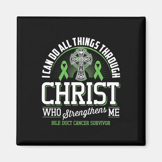 Ich kann alles durch Christus-Bil-Duktanze machen Magnet (Vorne)