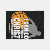 Ich kann alles durch Christus Christlich durch Bys Fleecedecke (Vorderseite (Horizontal))