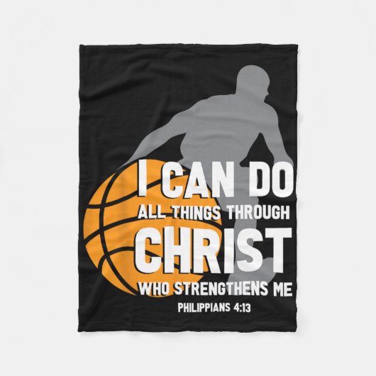 Ich kann alles durch Christus Christlich durch Bys Fleecedecke (Vorderseite)