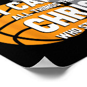 Ich kann alles durch Christus Christlich durch Bys Poster (Ecke)