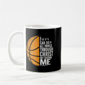 Ich kann alles durch Christus Christliche Baske tu Kaffeetasse (Links)