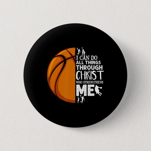 Ich kann alles durch Christus durch Christus durch Button (Vorderseite)