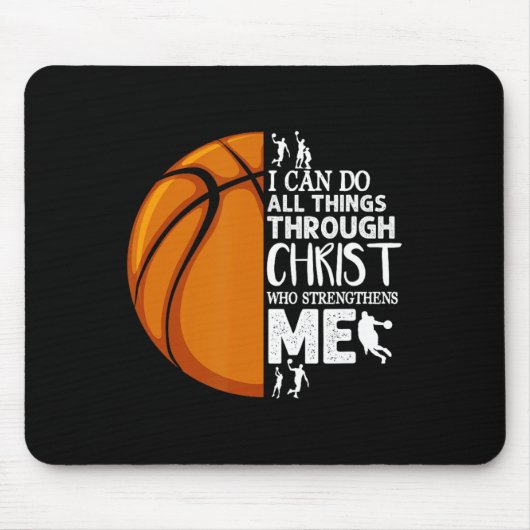 Ich kann alles durch Christus durch Christus durch Mousepad (Vorne)