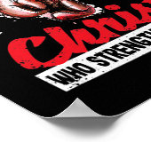 Ich kann alles durch Christus machen, der Poster (Ecke)