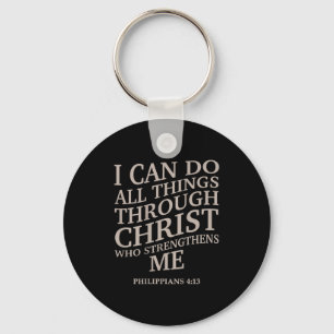 Ich kann alles durch Christus machen ist König Chr Schlüsselanhänger