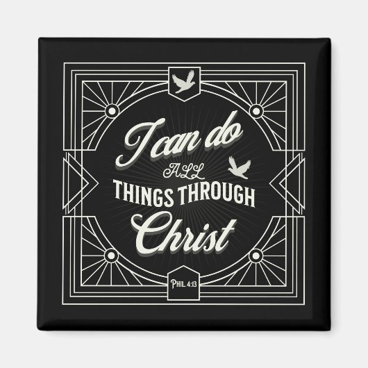 Ich kann alles durch Christus machen Magnet (Vorne)