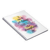 Ich kann alles durch Christus machen Notizblock (Rechte Seite)