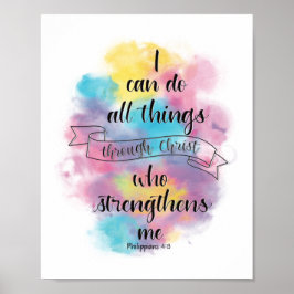 Ich kann alles durch Christus machen Poster