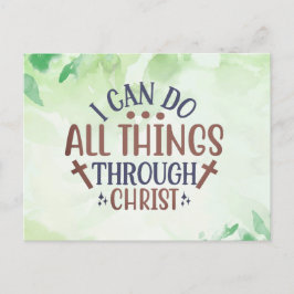 Ich kann alles durch Christus machen Postkarte