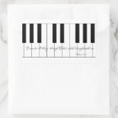 Ich kann alles durch Christus mit Klaviertasten ma Rechteckiger Aufkleber (Tasche)