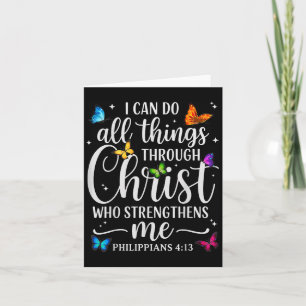 Ich kann alles durch Christus Motivierend Qu tun Karte