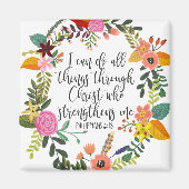 Ich kann alles durch Christus Philippinen machen Magnet (Vorne)