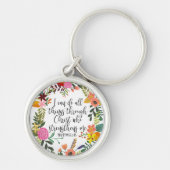 Ich kann alles durch Christus Philippinen machen Schlüsselanhänger (Vorne)