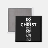 Ich kann alles durch Christus Philippinen tun 4_1 Magnet (Vorderseite/Rückseite)