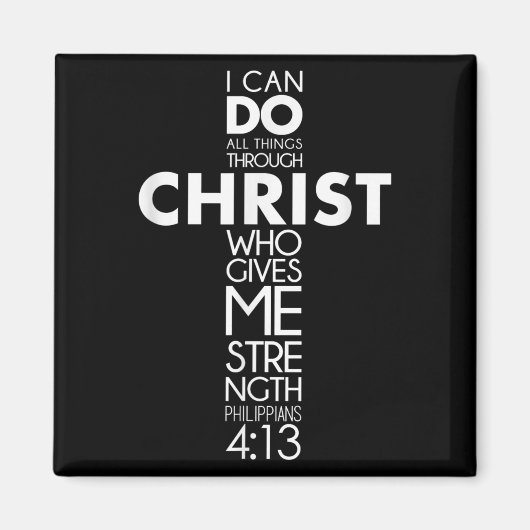 Ich kann alles durch Christus Philippinen tun 4_1 Magnet (Vorne)