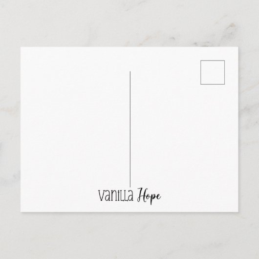 Ich kann alles durch Christus Postkarte machen (Rückseite)