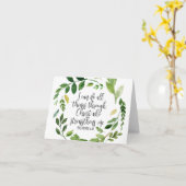 Ich kann alles durch Christus tun, Bibelverse Karte (Gelbe Blume)