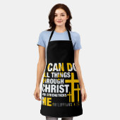 Ich kann alles durch Christus tun| Christlich Schürze (Getragen)