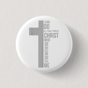 Ich kann alles durch Christus tun, der stärkt Button