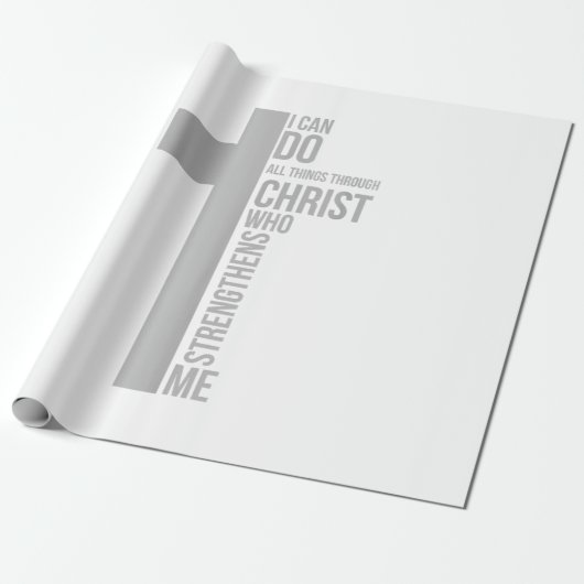 Ich kann alles durch Christus tun, der stärkt Geschenkpapier (Ungerollt)