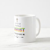 Ich kann alles durch Christus tun, der stärkt Kaffeetasse (VorderseiteRechts)