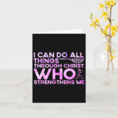 Ich kann alles durch Christus tun, der stärkt Karte (Gelbe Blume)
