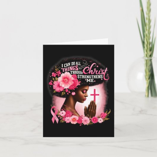 Ich kann alles durch Christus tun, der stärkt Karte (Vorderseite)