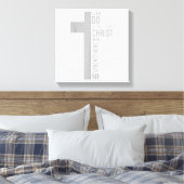 Ich kann alles durch Christus tun, der stärkt Leinwanddruck (Insitu (Schlafzimmer))