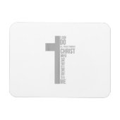 Ich kann alles durch Christus tun, der stärkt Magnet (Horizontal)