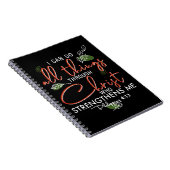 Ich kann alles durch Christus tun, der stärkt Notizblock (Rechte Seite)