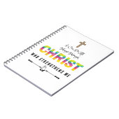 Ich kann alles durch Christus tun, der stärkt Notizblock (Linke Seite)